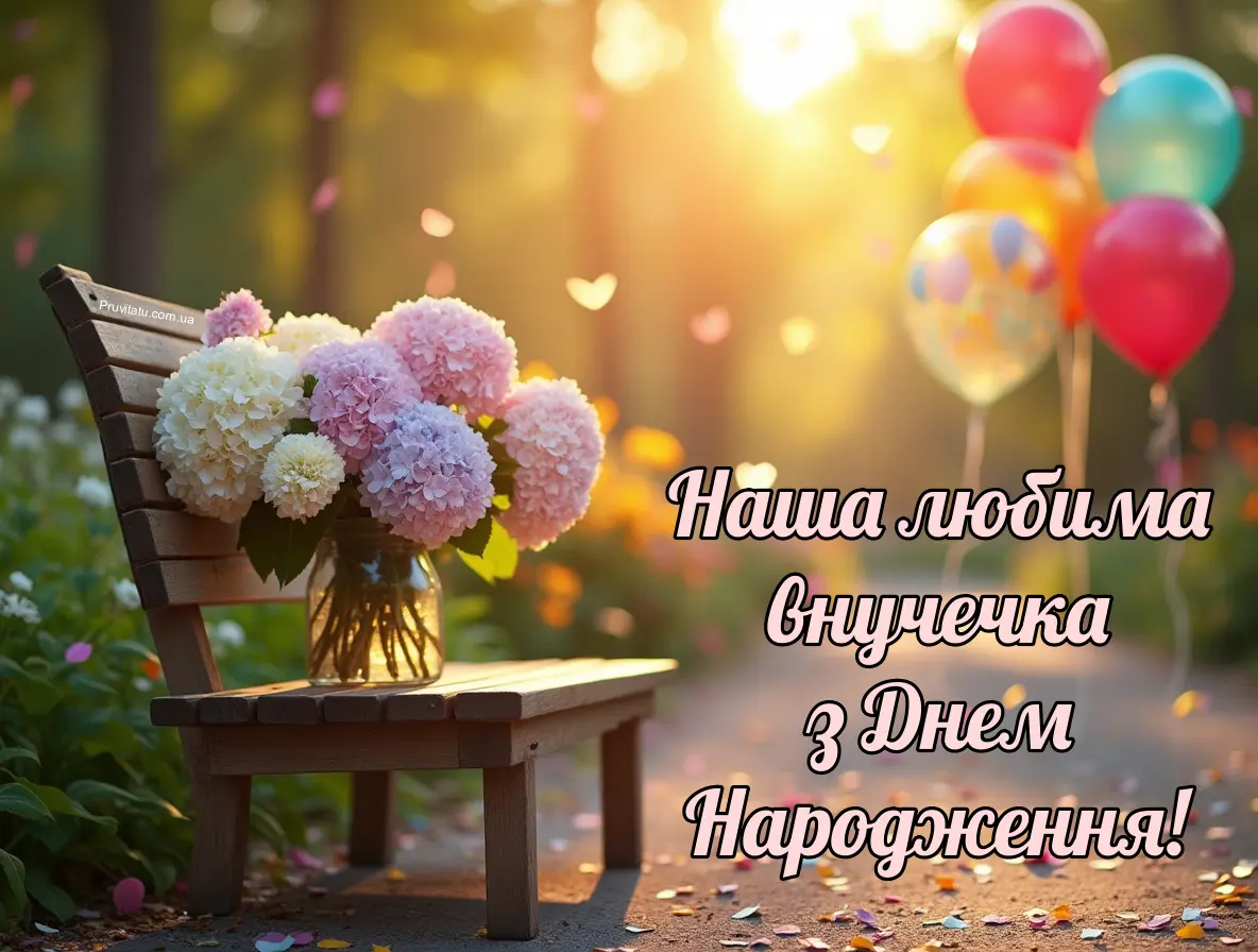 Любима внучка з днем народження