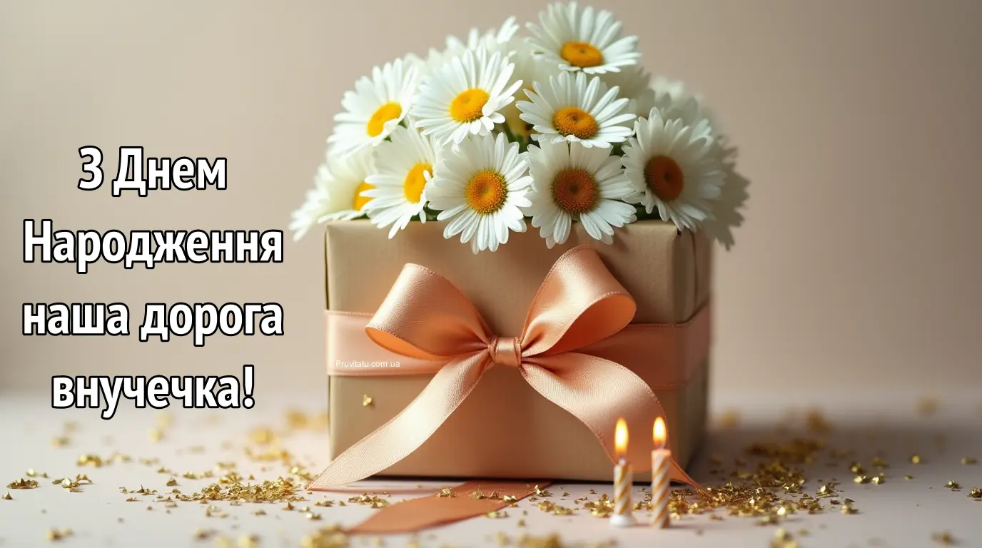 Привітання для внучки з днем народження