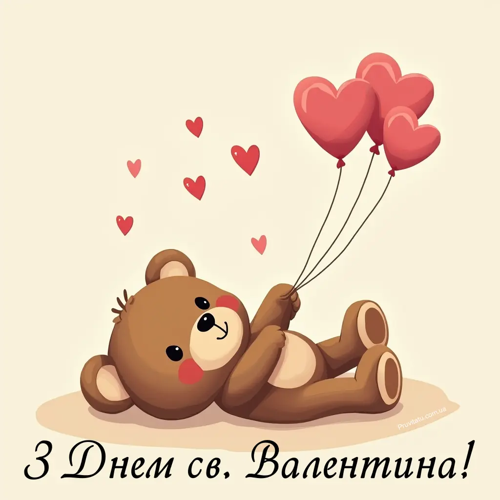 Привітання з днем святого Валентина дружину