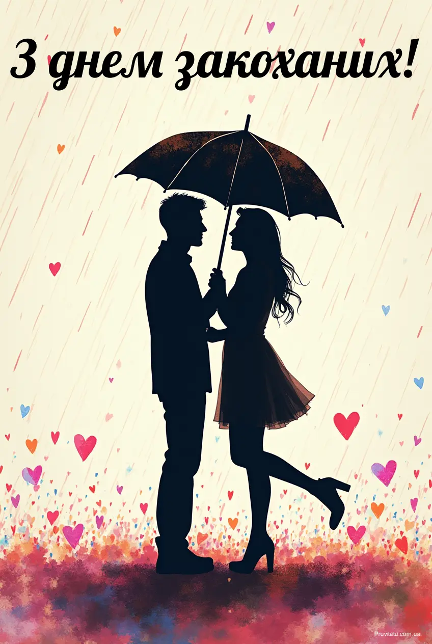 Вітання з днем святого Валентина сестрі